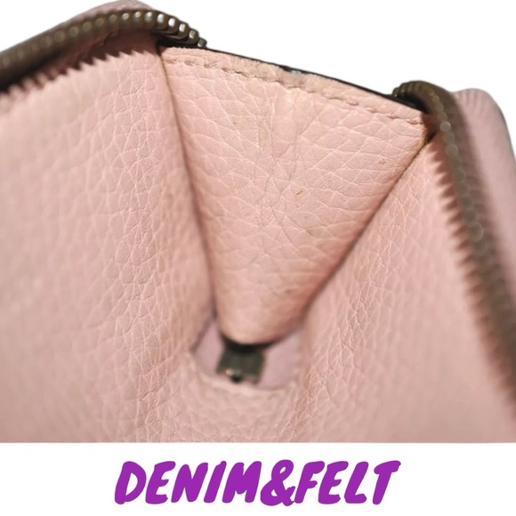 🐝GUCCI Pink Cellarius Calfskin Blind For Love Animalier Zip  Key Case/Pouch - Picture 12 of 16